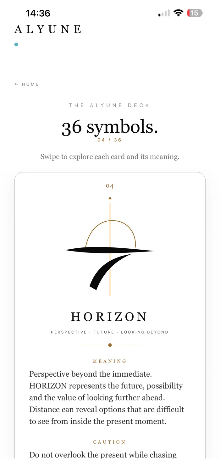 ALYUNE HORIZON symbol